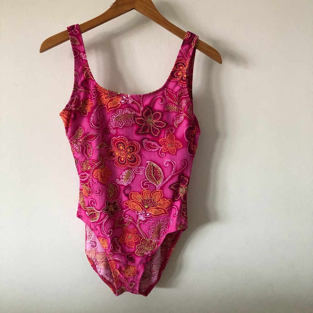 Vintage Paisley Swimsuit Sz L